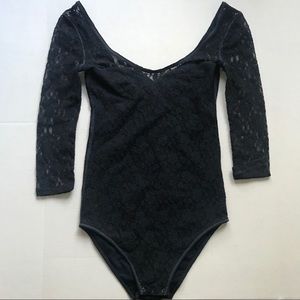 Navy Lace Bodysuit